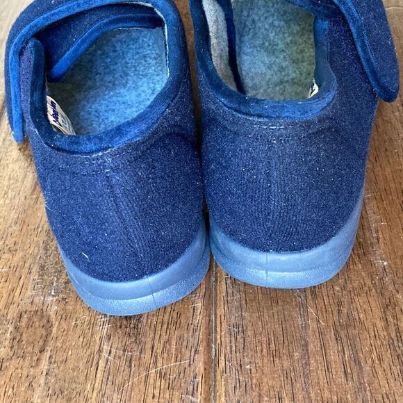 CosyFeet Richie Single Slipper Navy Women's Size 6 Extra Roomy - Picture 7 of 8